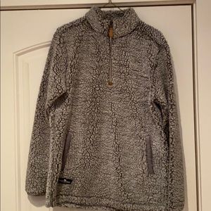 Simply Southern Gray Fleece Sweater Small